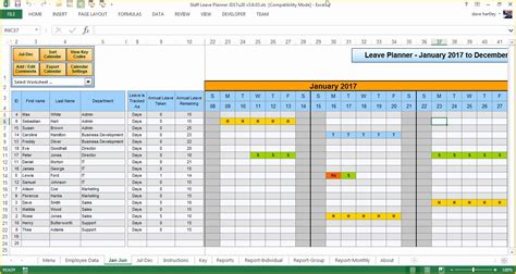 Free Annual Leave Planner Excel Template Of Anual Leave Planner