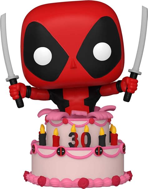 Funko Pop Marvel Deadpool 30th Deadpool In Cake Figura In Vinile
