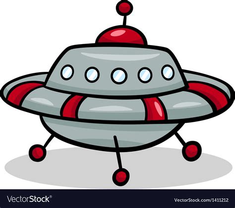 Polish your personal project or design with these ufo transparent png images, make it even more personalized and more attractive. Ufo flying saucer cartoon Royalty Free Vector Image