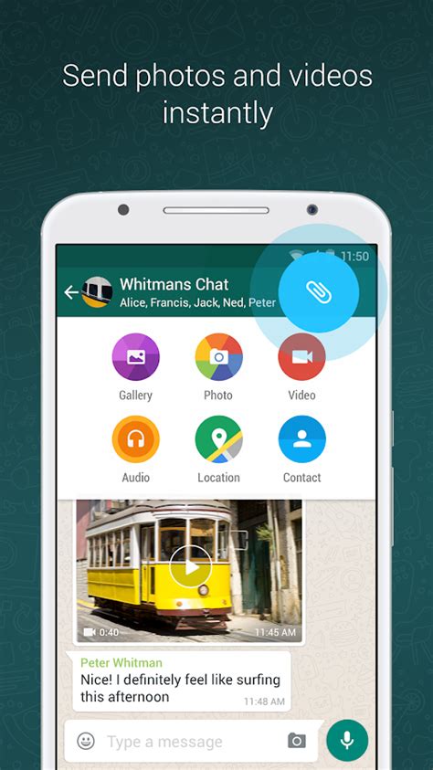 Call and send messages, photos, and videos to your friends. WhatsApp Messenger - Android Apps on Google Play