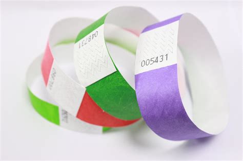 3 4 Tyvek Wristband Template