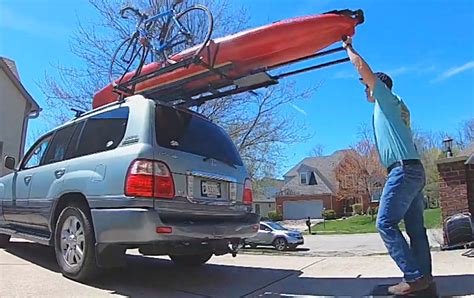 How Much Is A Kayak Rack Double Kayak Roof Rack Holds 2 Kayaks