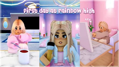 First Day At Rainbow High Livetopia Rp Roblox Youtube