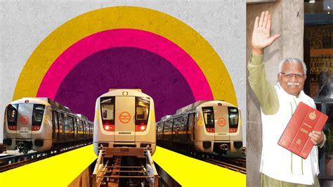 Gurugram Metro Haryana Cm Khattar Proposes Four New Metro Rail