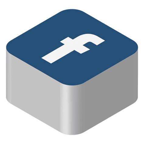 Facebook Isometric Icon Transparent Png And Svg Vector File