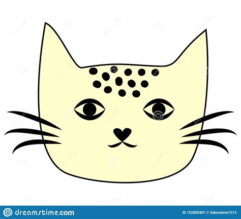 Cat Kitten Cute Funny Kawaii Face Flat Kitty Icon