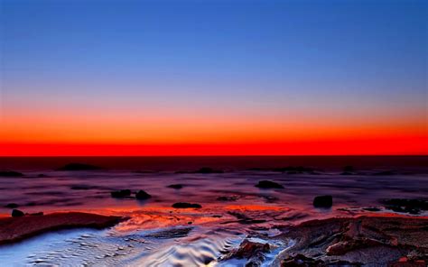 Beautiful Red Sunset 1280 X 800 Widescreen Wallpaper