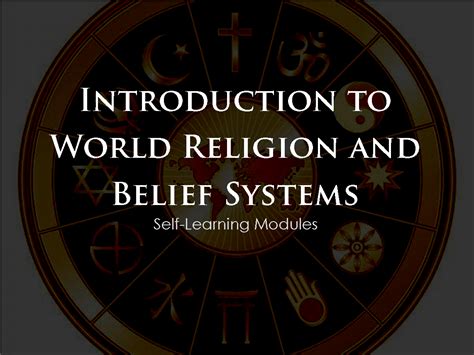 Introduction To World Religions And Belief Systems Slms Quarter 2