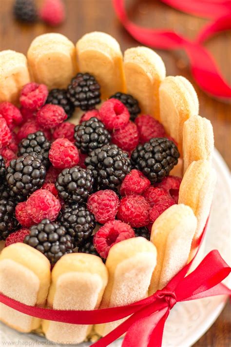 Mixed Berry Charlotte Cake Recipe Happy Foods Tube