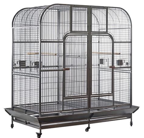185cm twin double bird cage parrot cockatoo aviary removable divider budtrol