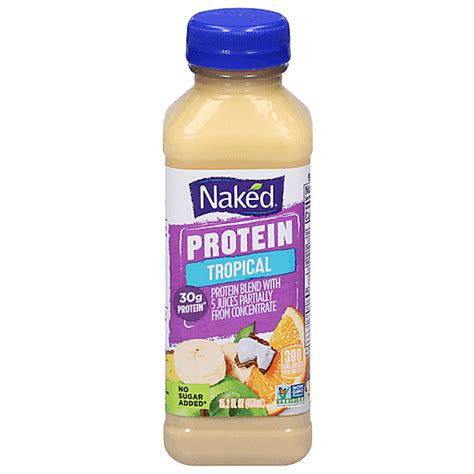 Naked Protein Blend Tropical 15 2 Fl Oz Smoothies Valli Produce