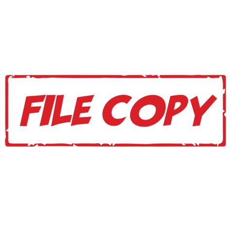 Box File Copy Stamp