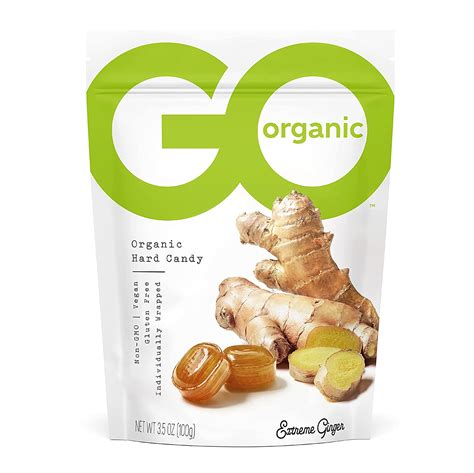 Go Organic Ginger Extreme Hard Candies 35 Ounce Pack Of 6 Grocery And Gourmet Food