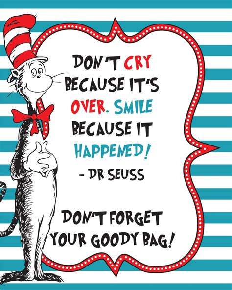 Dr Seuss Goody Party Sign Printable