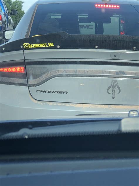 Saw A Mandalorian Themed Dodge Charger Scatpack It Came With The