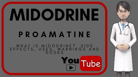 💊 what is midodrine side effecs uses warnings moa and benefits of midodrine proamatine
