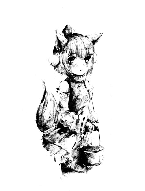 2spooky — Day 68 Sketch Of The White Wolf Tengu Momiji