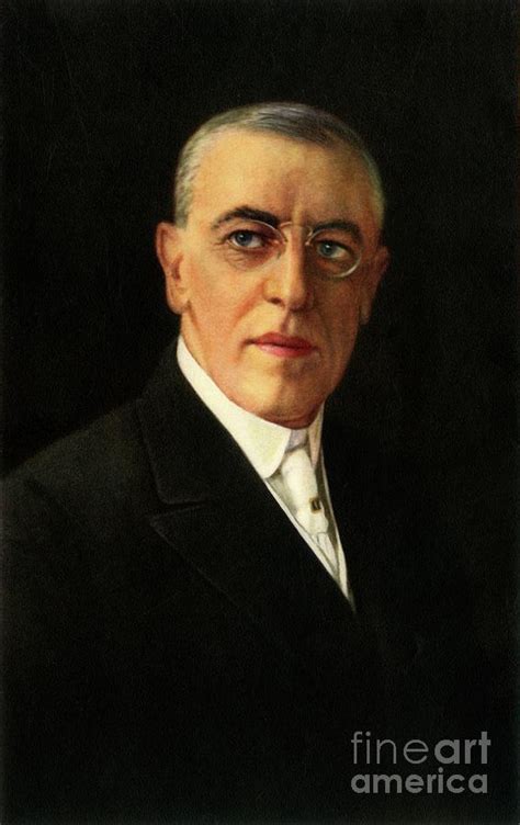 Dr Woodrow Wilson Drawing By Print Collector Fine Art America