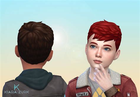 Mid Curly Hair For Boys At My Stuff Sims 4 Updates 4de