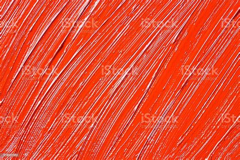 Red Oil Paint Brush Stroke Texture Background Stock Photo Download