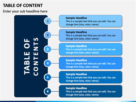 Table Of Content Powerpoint Template