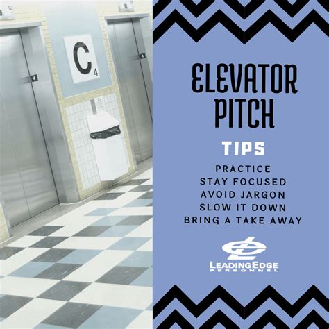 Imagine finding yourself in an elevator and able to speak with a possible employer. Crafting Your Elevator Pitch | LeadingEdge Personnel