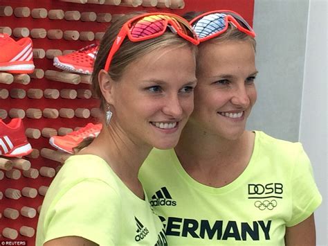 German Twins Anna And Lisa Hahner Who Crossed Rio Finish Line Together Divide Fans Daily Mail