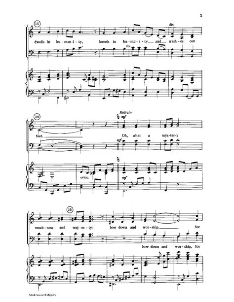 Meekness And Majesty Satb By Kendrick S Jw Pepper Sheet Music