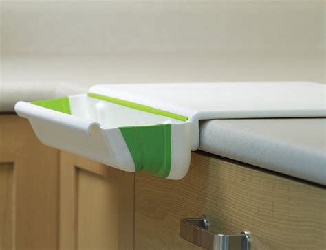 Cutting Board With Collapsible Bin Gadget Flow