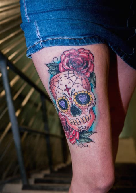 Candy Skull Tattoos Designs Ideas And Meaning Tattoos