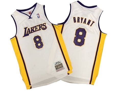 Ecseller Official Mens Nba Los Angeles Lakers 8 Kobe Bryant White