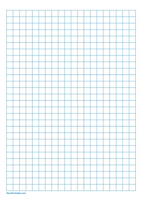 Free Printable Blue Graph Paper For A4 Sized Paper The Squares Are 38
