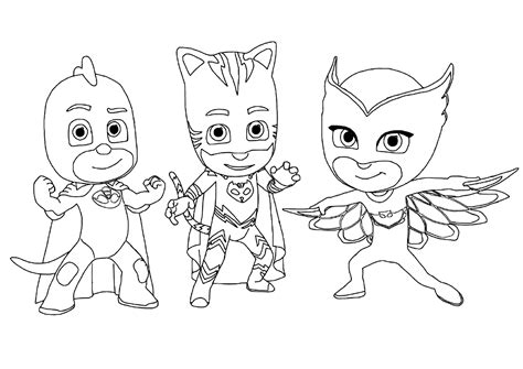 Free pj masks coloring page to print and color. Pj masks for children - PJ Masks Kids Coloring Pages