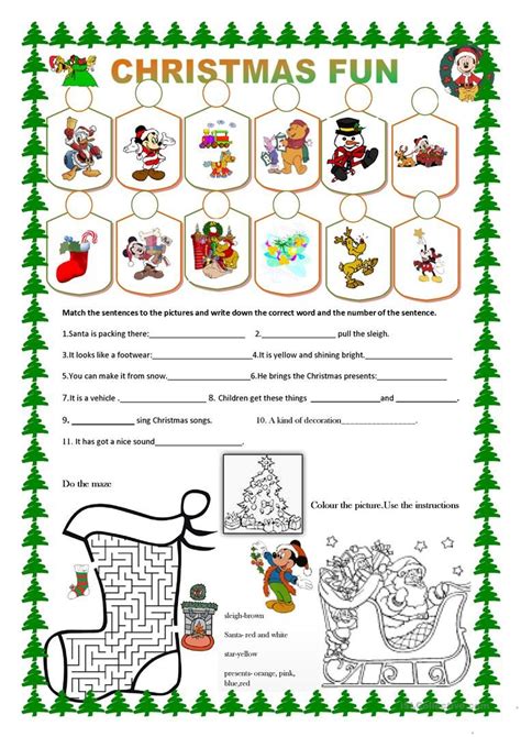 Christmas Learning Worksheet