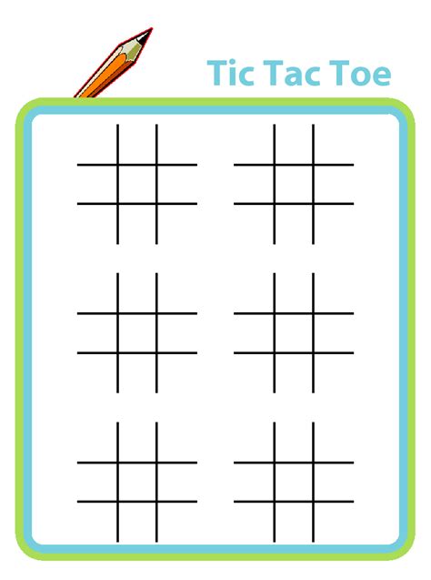 Tic Tac Toe Template Text Hq Printable Documents