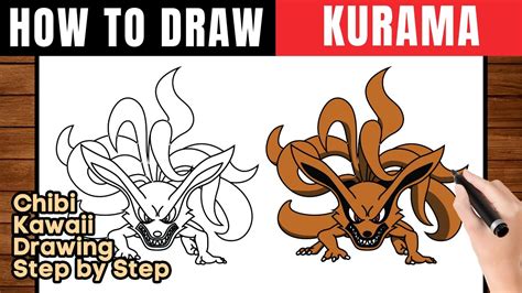 How To Draw Kurama Drawing Chibi Kurama Step By Step Youtube