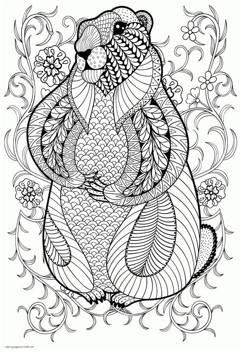 Detailed Animal Coloring Pages For Adults