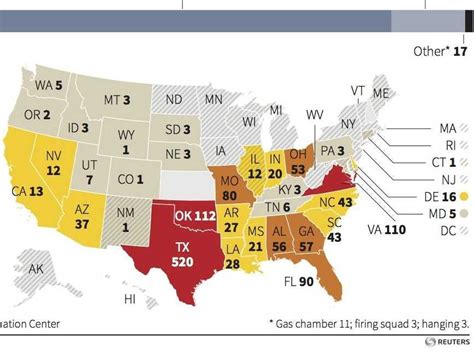 Capital Punishment Map Of Usa
