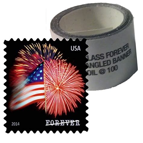 Star Spangled Banner 1 Rollcoil Of 100 Usps Forever First Class