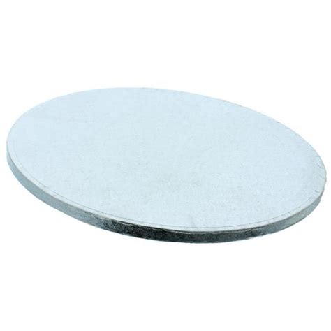 The Cake Decorating Co 8 Inch Silver Round Drum Cake Board