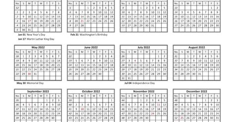 Download A Free Printable 2022 Yearly Calendar From Vertex42com