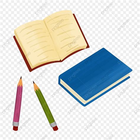 Buku Buku Dan Pensil Png Buku Pensil Leyendo Png Y Psd Para