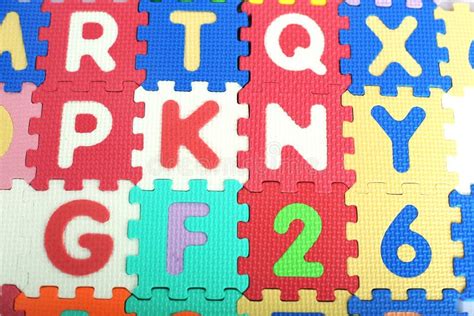 Picture Of Colored Alphabets Letters And Numbers Stock Photo Image Of
