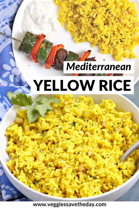 Mediterranean Yellow Rice Recipe Rice Side Dish Recipes Easy Rice