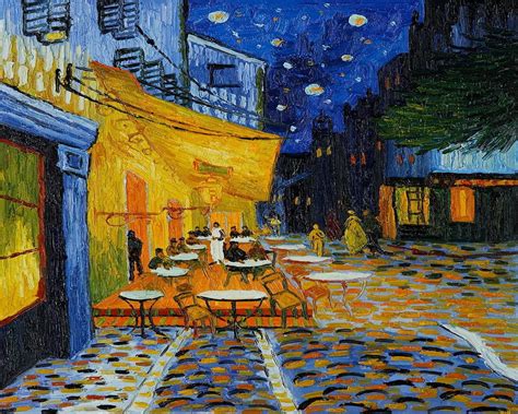 Home Décor Rolled Cafe Terrace by Vincent Van GoghCanvas Wall art oil