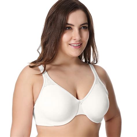 Womens Smooth Full Coverage No Padding Underwire Seamless Plus Size Minimizer Bra In Bras From