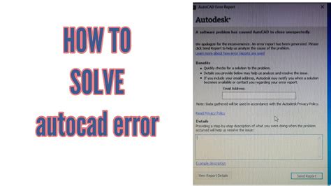 Fatal Error In Autocad How To Solve It Unexpectedly Autocad Error