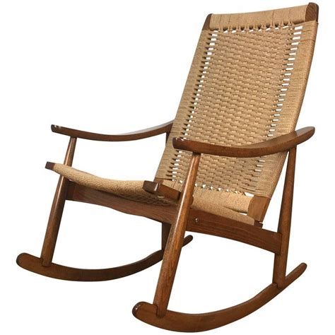 Mid century modern rocking chair furniture. Mid-Century Wegner Style Rocking Chair | From a unique ...