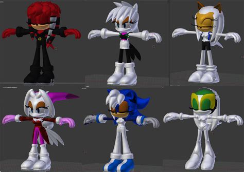 More Model Mobien Girls Update By Darkhedgehog23 On Deviantart