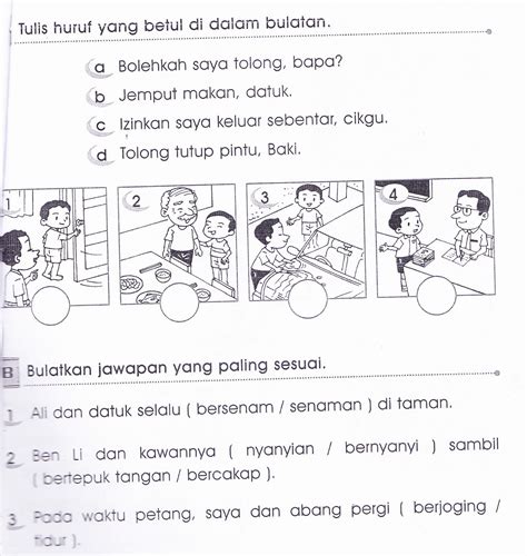 Kssr Bahasa Malaysia Tahun 1 Latihan Pengukuhan 1